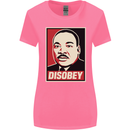 Disobey Martin Luther King Black Lives Matter Womens Wider Cut T-Shirt Azalea