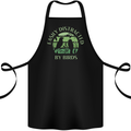 Distracted By Birds Funny Birdwatching Birding Cotton Apron 100% Organic Black