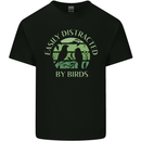 Distracted By Birds Funny Birdwatching Birding Kids T-Shirt Childrens Black