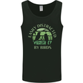Distracted By Birds Funny Birdwatching Birding Mens Vest Tank Top Black