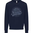 Distressed 24th Birthday Made In 1999 Mens Sweatshirt Jumper Navy Blue