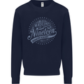 Distressed 25th Birthday Made In 1998 Mens Sweatshirt Jumper Navy Blue