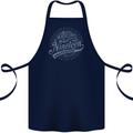 Distressed 26th Birthday Made In 1997 Cotton Apron 100% Organic Navy Blue
