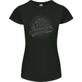 Distressed 26th Birthday Made In 1997 Womens Petite Cut T-Shirt Black