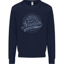 Distressed 27th Birthday Made In 1996 Mens Sweatshirt Jumper Navy Blue