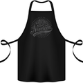 Distressed 28th Birthday Made In 1995 Cotton Apron 100% Organic Black