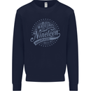Distressed 28th Birthday Made In 1995 Mens Sweatshirt Jumper Navy Blue