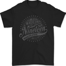 Distressed 28th Birthday Made In 1995 Mens T-Shirt 100% Cotton Black