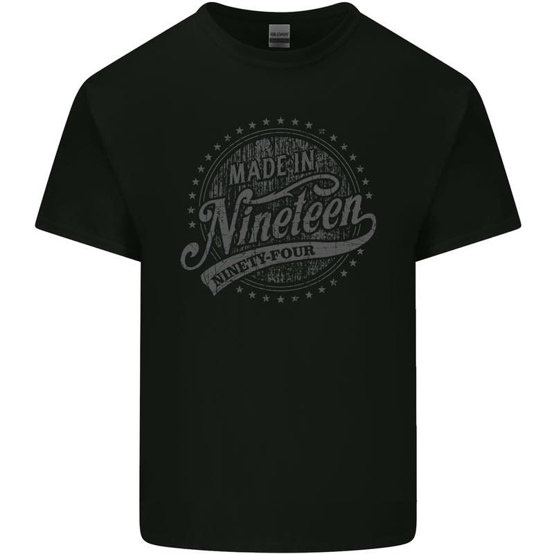 Distressed 29th Birthday Made In 1994 Mens Cotton T-Shirt Tee Top Black