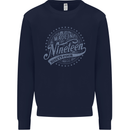 Distressed 29th Birthday Made In 1994 Mens Sweatshirt Jumper Navy Blue