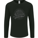Distressed 31st Birthday Made In 1992 Mens Long Sleeve T-Shirt Black