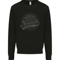 Distressed 33rd Birthday Made In 1990 Mens Sweatshirt Jumper Black