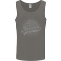 Distressed 33rd Birthday Made In 1990 Mens Vest Tank Top Charcoal