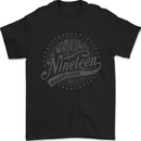 Distressed 34th Birthday Made In 1989 Mens T-Shirt 100% Cotton Black