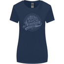 Distressed 34th Birthday Made In 1989 Womens Wider Cut T-Shirt Navy Blue