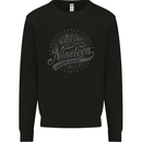 Distressed 35th Birthday Made In 1988 Mens Sweatshirt Jumper Black
