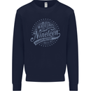 Distressed 36th Birthday Made In 1988 Mens Sweatshirt Jumper Navy Blue
