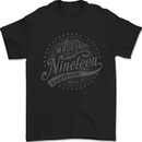 Distressed 38th Birthday Made In 1985 Mens T-Shirt 100% Cotton Black