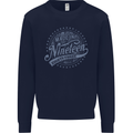 Distressed 40th Birthday Made In 1983 Mens Sweatshirt Jumper Navy Blue