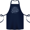 Distressed 41st Birthday Made In 1982 Cotton Apron 100% Organic Navy Blue
