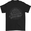 Distressed 42nd Birthday Made In 1981 Mens T-Shirt 100% Cotton Black