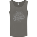 Distressed 42nd Birthday Made In 1981 Mens Vest Tank Top Charcoal