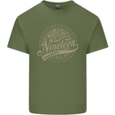 Distressed 43rd Birthday Made In 1980 Mens Cotton T-Shirt Tee Top Military Green