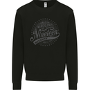 Distressed 53rd Birthday Made In 1970 Mens Sweatshirt Jumper Black
