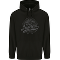 Distressed 54th Birthday Made In 1969 Mens 80% Cotton Hoodie Black