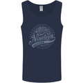 Distressed 54th Birthday Made In 1969 Mens Vest Tank Top Navy Blue