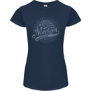 Distressed 54th Birthday Made In 1969 Womens Petite Cut T-Shirt Navy Blue