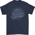 Distressed 55th Birthday Made In 1968 Mens Gildan Cotton T-Shirt Navy Blue
