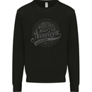 Distressed 57th Birthday Made In 1966 Mens Sweatshirt Jumper Black