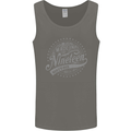 Distressed 57th Birthday Made In 1966 Mens Vest Tank Top Charcoal