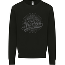 Distressed 58th Birthday Made In 1965 Mens Sweatshirt Jumper Black