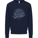 Distressed 61st Birthday Made In 1962 Mens Sweatshirt Jumper Navy Blue