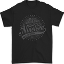 Distressed 61st Birthday Made In 1962 Mens T-Shirt 100% Cotton Black