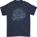 Distressed 62nd Birthday Made In 1961 Mens Gildan Cotton T-Shirt Navy Blue