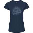 Distressed 62nd Birthday Made In 1961 Womens Petite Cut T-Shirt Navy Blue