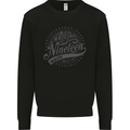 Distressed 63rd Birthday Made In 1960 Mens Sweatshirt Jumper Black