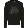 Distressed 65th Birthday Made In 1958 Mens Sweatshirt Jumper Black