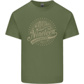 Distressed 66th Birthday Made In 1957 Mens Cotton T-Shirt Tee Top Military Green