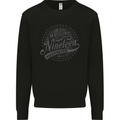 Distressed 66th Birthday Made In 1957 Mens Sweatshirt Jumper Black