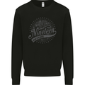 Distressed 67th Birthday Made In 1956 Mens Sweatshirt Jumper Black