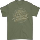 Distressed 71st Birthday Made In 1952 Mens Gildan Cotton T-Shirt Military Green