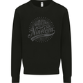 Distressed 74th Birthday Made In 1949 Mens Sweatshirt Jumper Black
