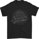 Distressed 74th Birthday Made In 1949 Mens T-Shirt 100% Cotton Black