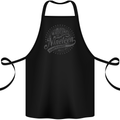 Distressed 75th Birthday Made In 1948 Cotton Apron 100% Organic Black