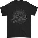 Distressed 75th Birthday Made In 1948 Mens T-Shirt 100% Cotton Black