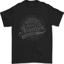 Distressed 78th Birthday Made In 1945 Mens T-Shirt 100% Cotton Black